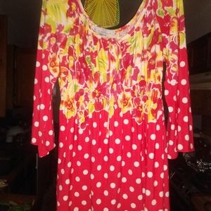 Flowy polkadot top